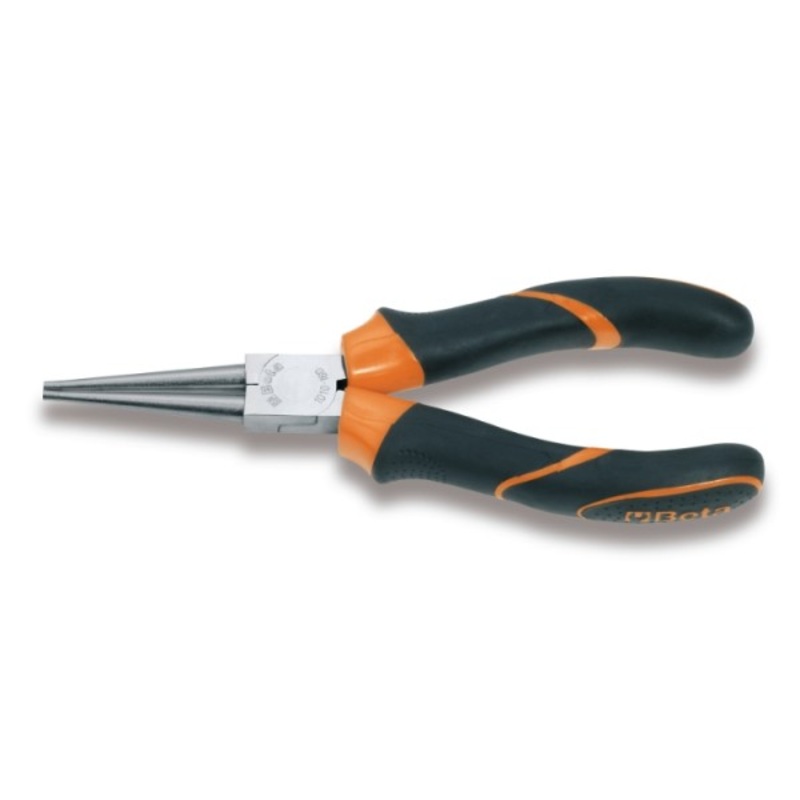 Beta Tools (Article# 1010BM 160) Long Round Knurled Nose Plier, OAL 160mm – BT 10100036