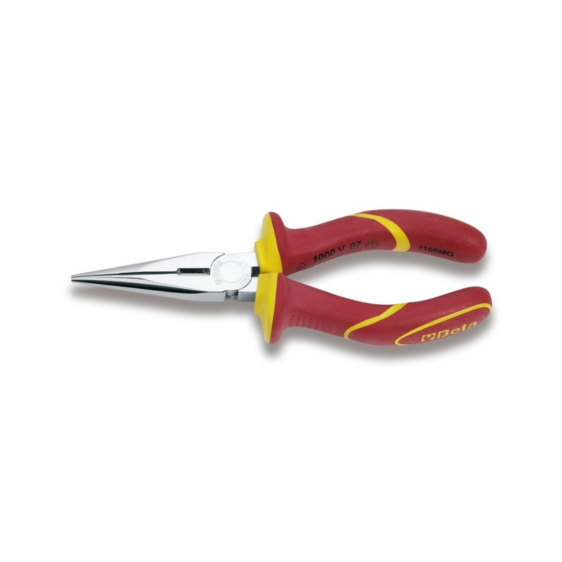 Beta Tools (Article# 1166MQ 160) Insulated Extra-Long Needle Nose Plier, 1000V, OAL 160mm – BT 11660096