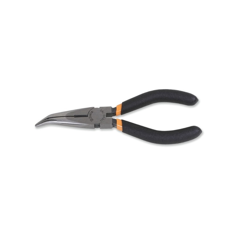 Beta Tools (Article# 1168G 200) Extra-Long Bent Needle Knurled Nose Plier, OAL 200mm – BT 11680070