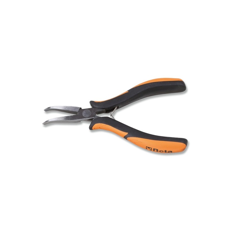 Beta Tools (Article# 1172BM/P) Smooth Flat Bent Long Nose Plier, OAL 140mm – BT 11720102