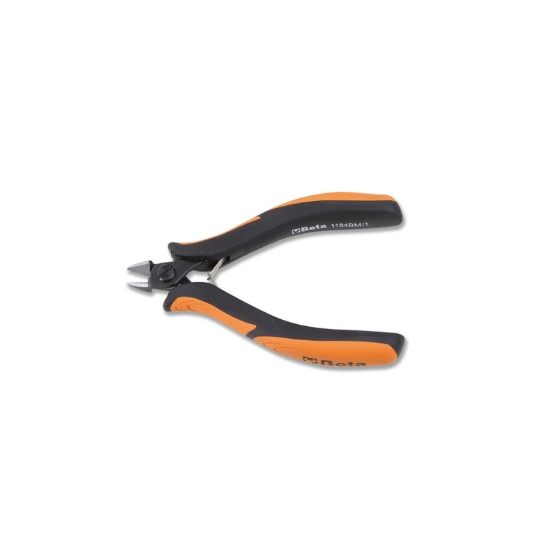 Beta Tools (Article# 1184BM) Diagonal Flush Cutting Nipper, Rounded Tips, OAL 130mm – BT 11840102