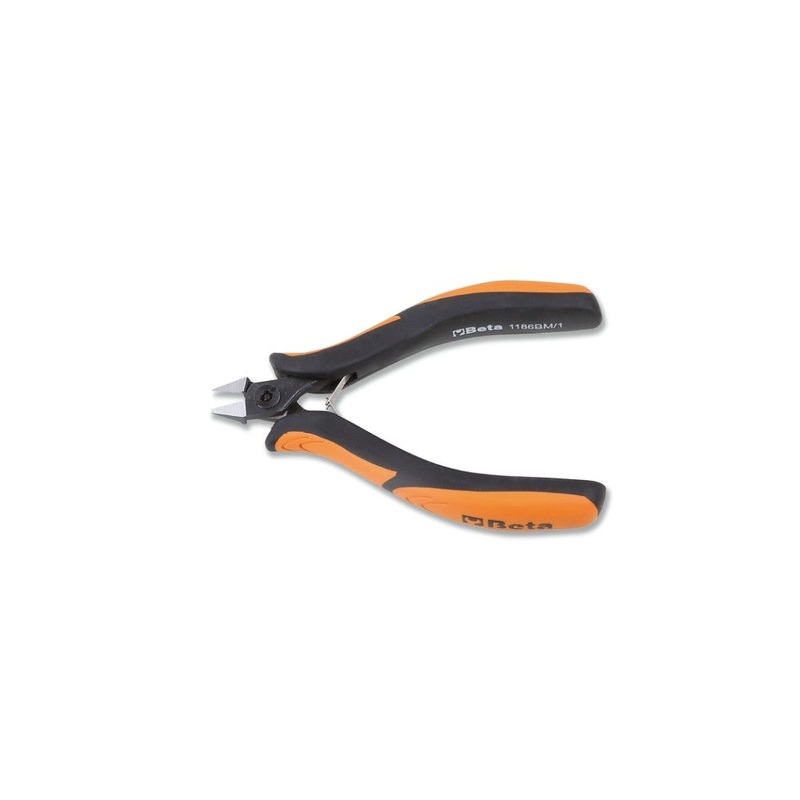 Beta Tools (Article# 1186BM) Diagonal Flush Cutting Nipper, Slim Tapering Tips, OAL 120mm – BT 11860101