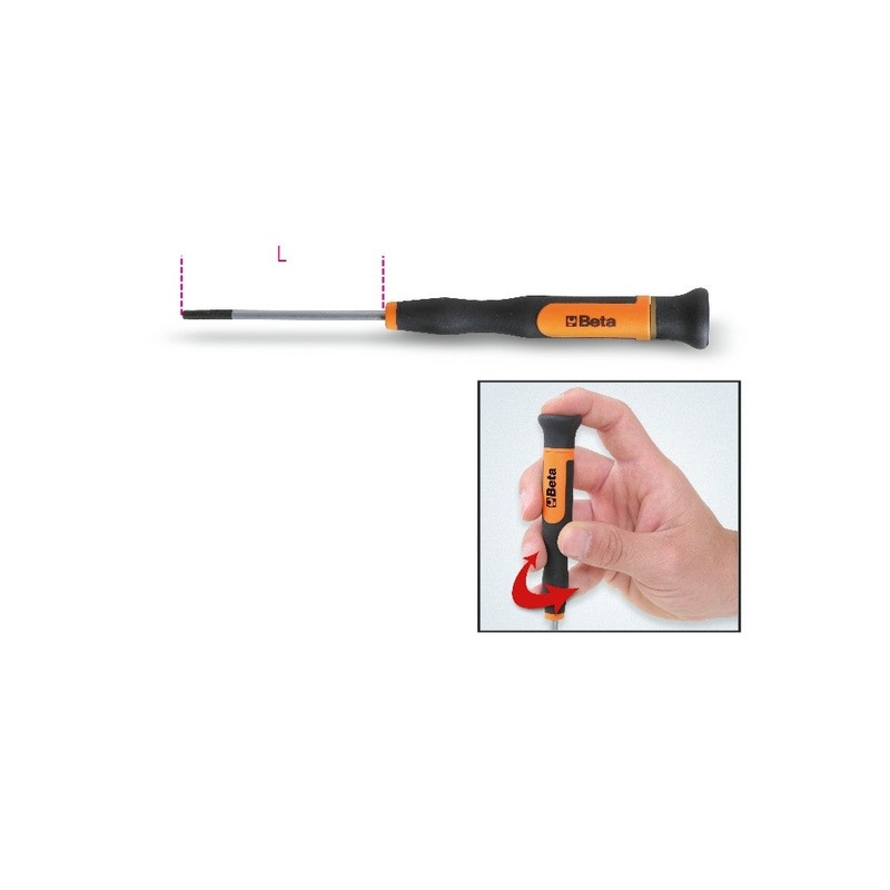 Beta Tools (Article# 1257ES 2.0) 2.0 Micro-Screwdriver Hexagon Male Ends – BT 12570048