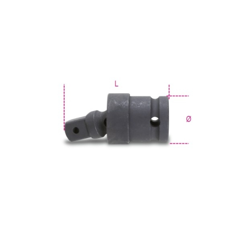 Beta Tools (Article# 720/25) 1/2 in Drive Impact Universal Joint, Black Oxide – BT 7200831