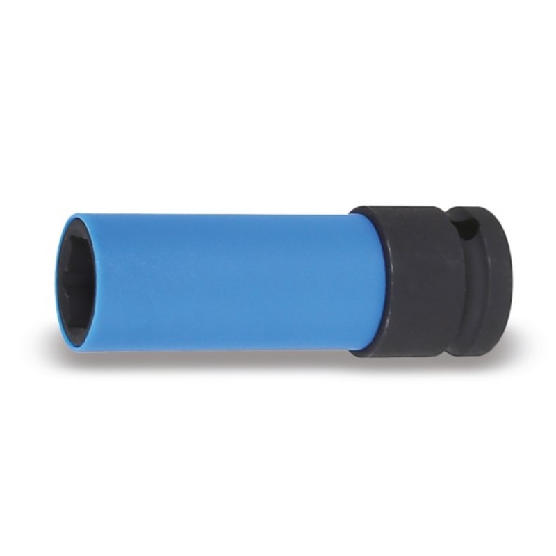 Beta Tools (Article# 720LC 19) 19mm Wheel Nut Impact Socket, Colored Polymeric Insert – BT 7200639
