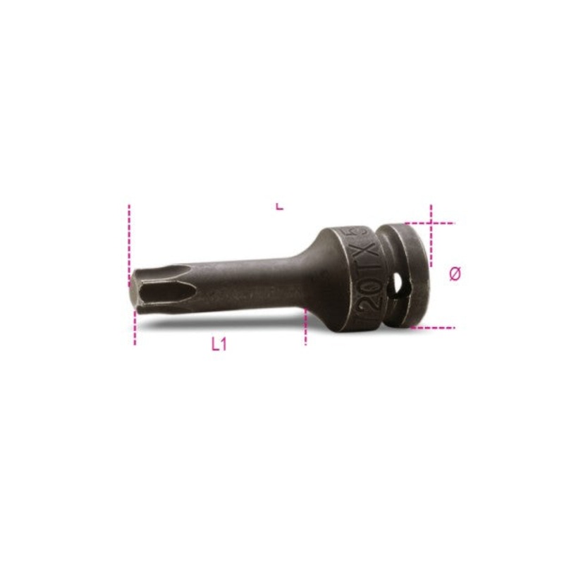 Beta Tools (Article# 720TX 60) T60, 1/2 in Drive Torx Bit Impact Socket, Black Oxide – BT 7200478