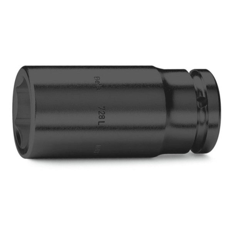 Beta Tools (Article# 728L 33) 3/4 in Drive Hexagon Impact Socket, Long Series, Black Phosphate – BT 7280333