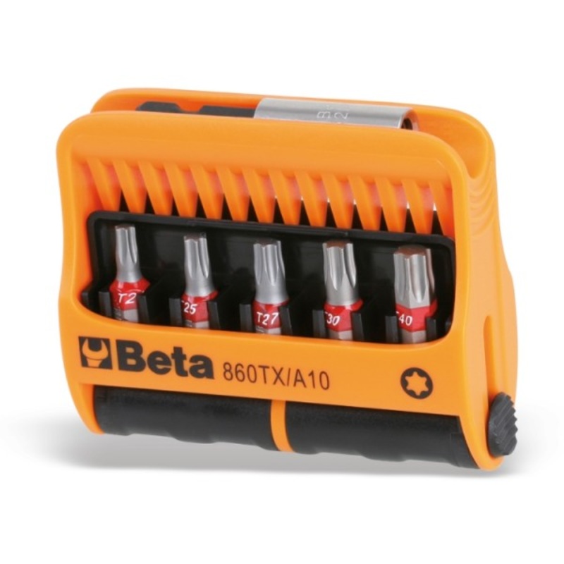 Beta Tools (Article# 860TX/A10) Set of 10 Bits with Magnetic Holder and Plastic Case – BT 8600970