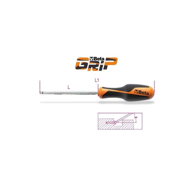 Beta Tools (Article# 1266BP 3) 3mm Ball Head Hexagon Driver with Handle – BT 12660030
