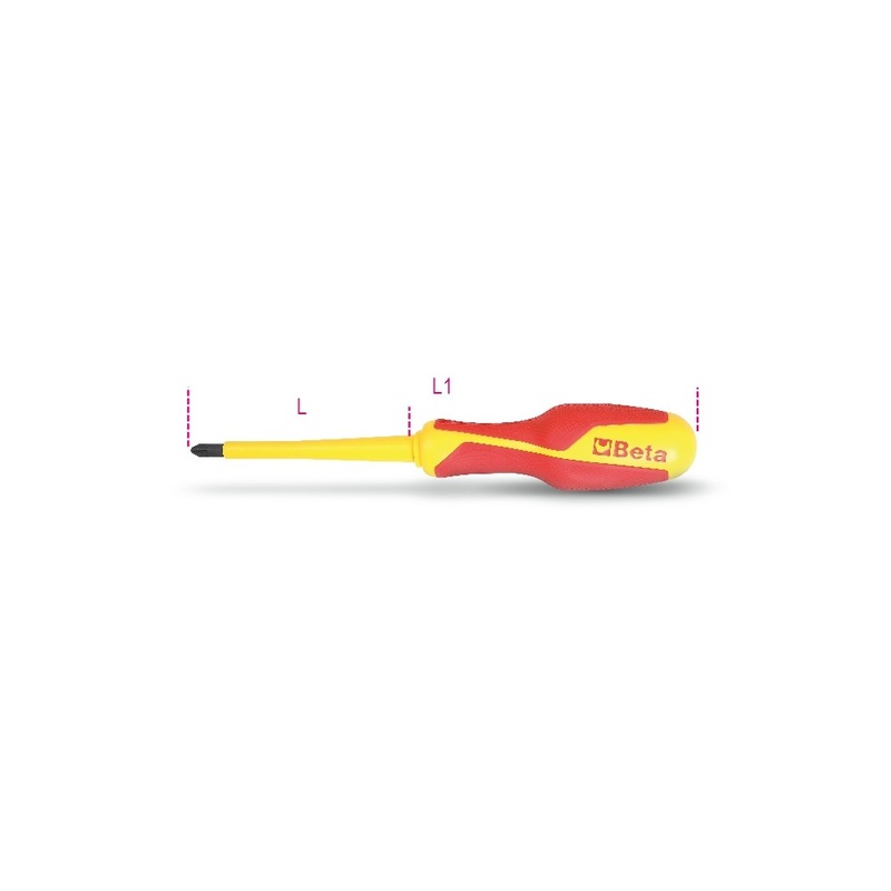 Beta Tools (Article# 1279MQ PZ1) Screwdriver for Cross Head Pozidriv-Supadriv Screws – BT 12790709