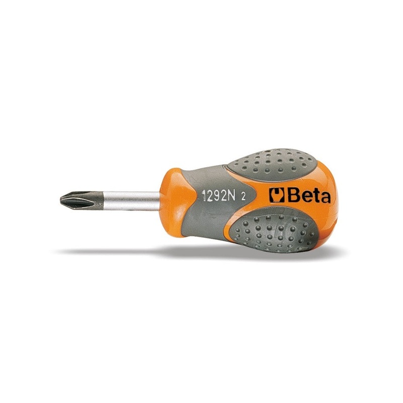 Beta Tools (Article# 1292N 4.5X30) PH1 x 30mm Screwdriver for Cross Head Phillips Screws, Extra-Short Series – BT 12920103