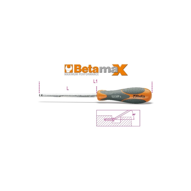 Beta Tools (Article# 1293BP 4) 4mm Ball Head Hexagon Driver with Ergonomic Handle – BT 12930506