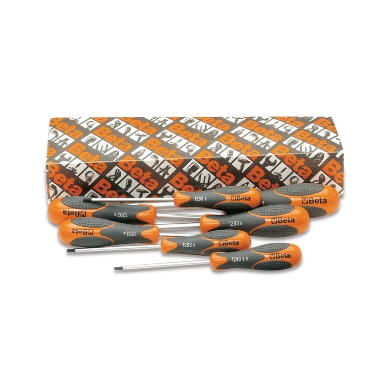 Beta Tools (Article# 1293ES/S7) Set of 7 Hexagon Drivers with Ergonomic Handles – BT 12930057