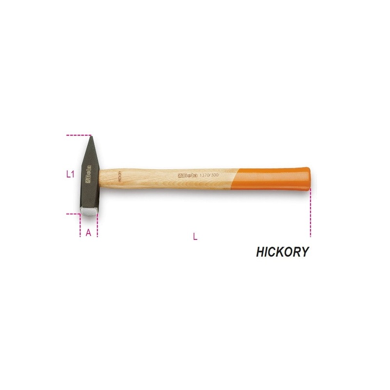 Beta Tools (Article# 1370 100) 3.5 oz Engineer’s Hammer with Wooden Handle – BT 13700051