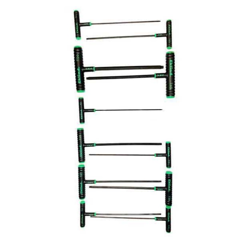 Eklind Set of 11 Power-T Hexagon Key with T-Handle – EK 68991 Hexagon Key Set