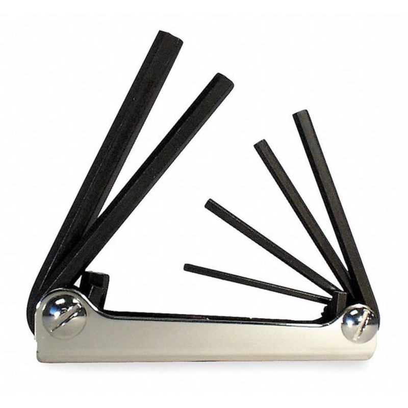 Eklind Set of 6 Fold-Up Hexagon Key with Classic Steel Handle – EK 21151 Hexagon Key Fold-Up Set
