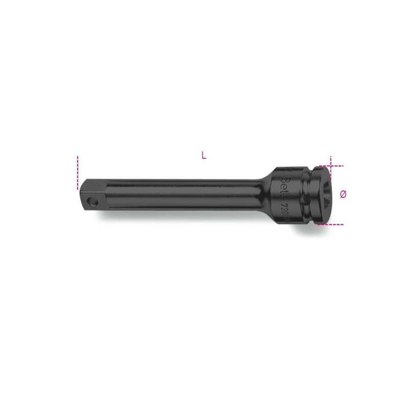 Beta Tools (Article# 710/21) Impact Extension Bar, 3/8 in Drive, 125mm Long – BT 7100823