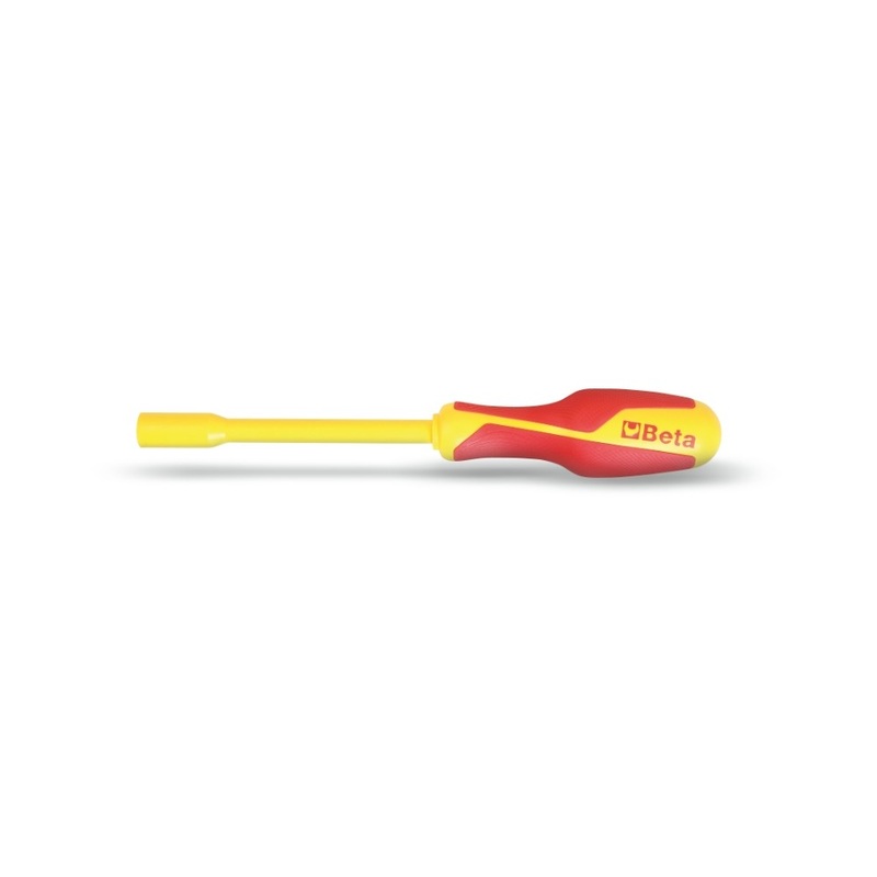 Beta Tools (Article# 850MQ) Magnetic Bit Holder, 1/4 in Hexagon, Insulated with Bi-Material Handle, 1000v Vde – BT 8500910