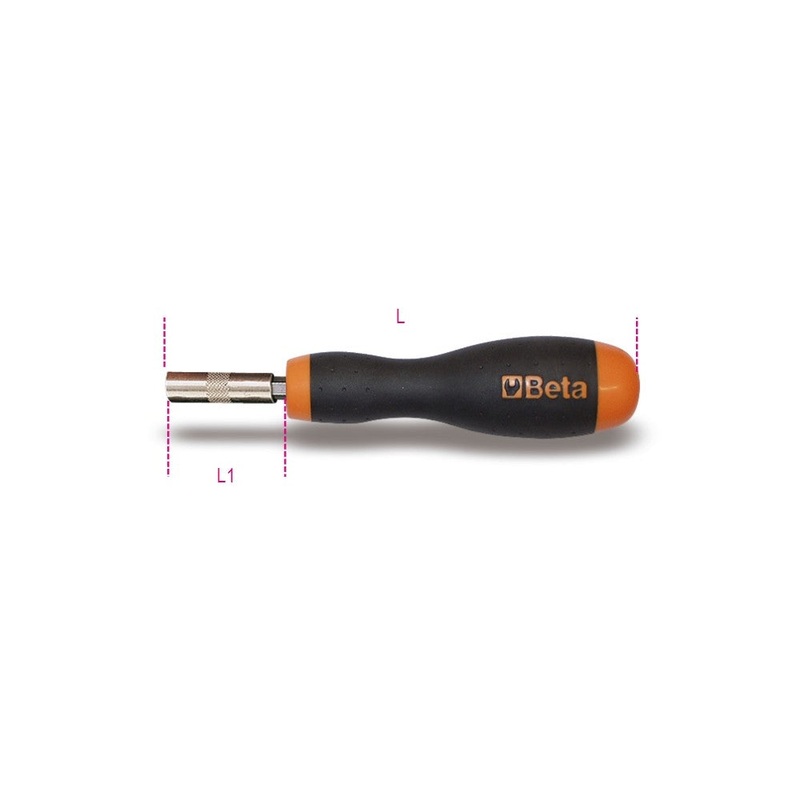Beta Tools (Article# 851 45) Magnetic Bit Holder with Handle, 1/4 in Hexagon – BT 8510165
