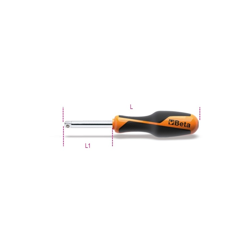 Beta Tools (Article# 900BG/30C) 1/4 in Drive Socket Spinner, Chrome-Plated, 128mm – BT 9000833