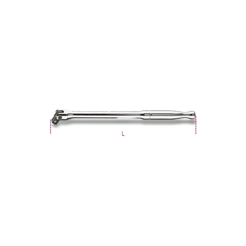 Beta Tools (Article# 910M/35) 3/8 in Swivel Drive with Metal Handle, Chrome-Plated – BT 9100839