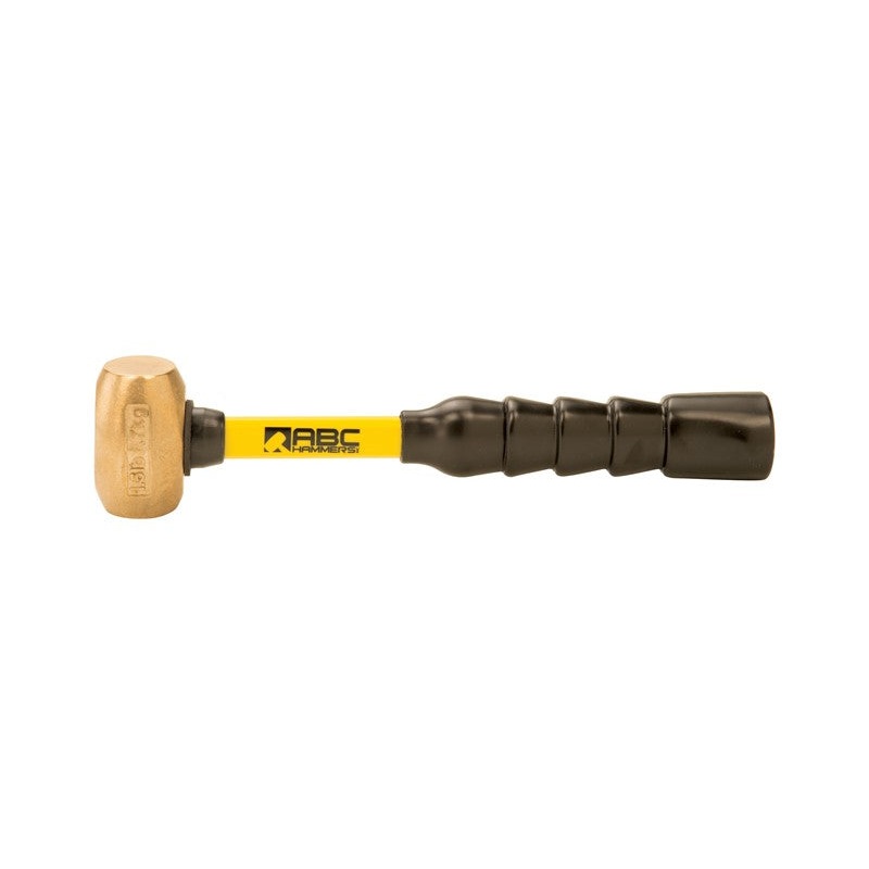 ABC Hammers 1.5 lbs Brass Hammer with 10 in Fiberglass Handle – ABC ABC1.5BFB