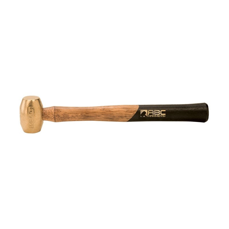 ABC Hammers 1.5 lbs Brass Hammer with 12.5 in Wood Handle – ABC ABC1.5BW