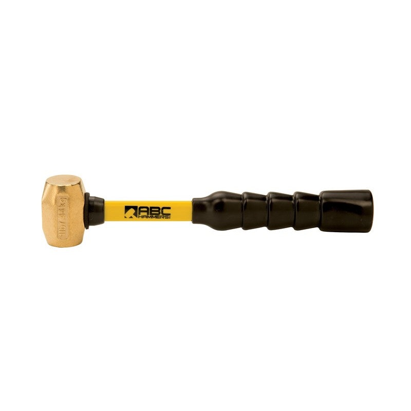 ABC Hammers 1 lbs Brass Hammer with 10 in Fiberglass Handle – ABC ABC1BFB