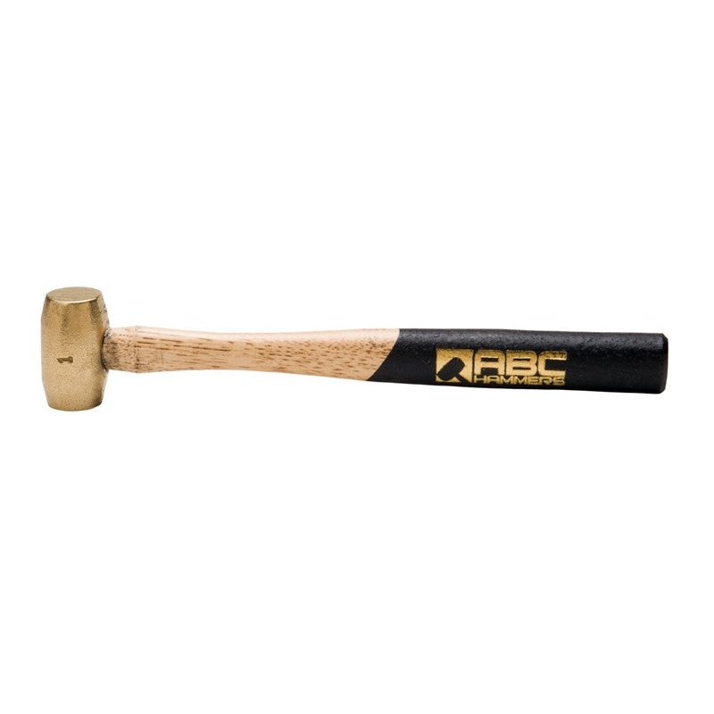 ABC Hammers 1 lbs Brass Hammer with 10 in Wood Handle – ABC ABC1BW