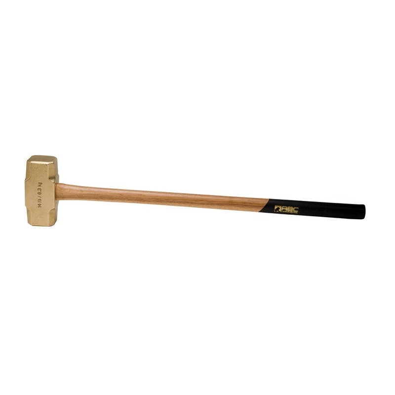 ABC Hammers 14 lbs Brass Hammer with 32 in Wood Handle – ABC ABC14BW