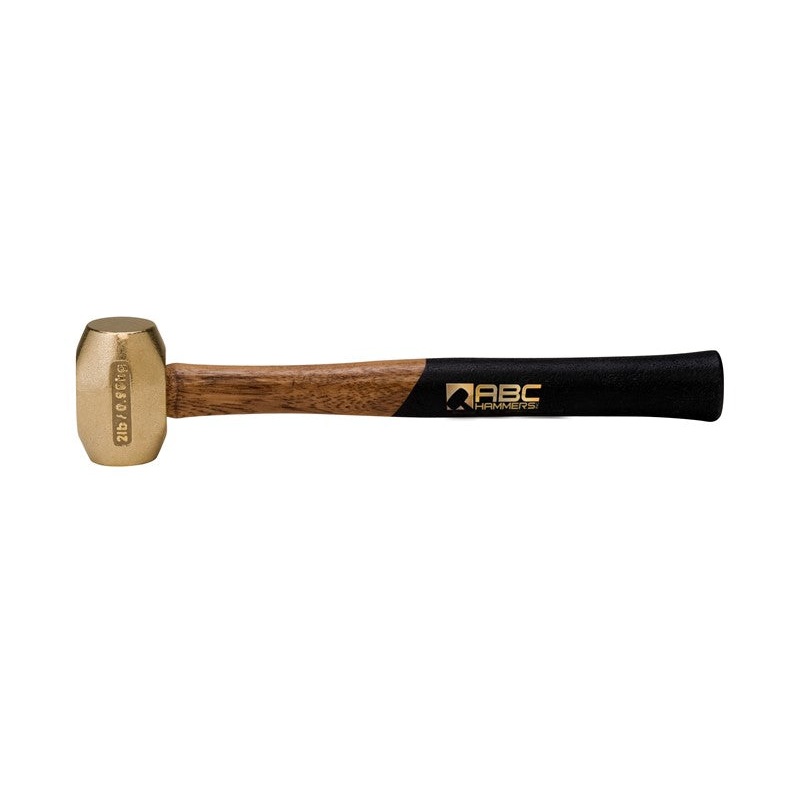 ABC Hammers 2 lbs Brass Hammer with 12.5 in Wood Handle – ABC ABC2BW