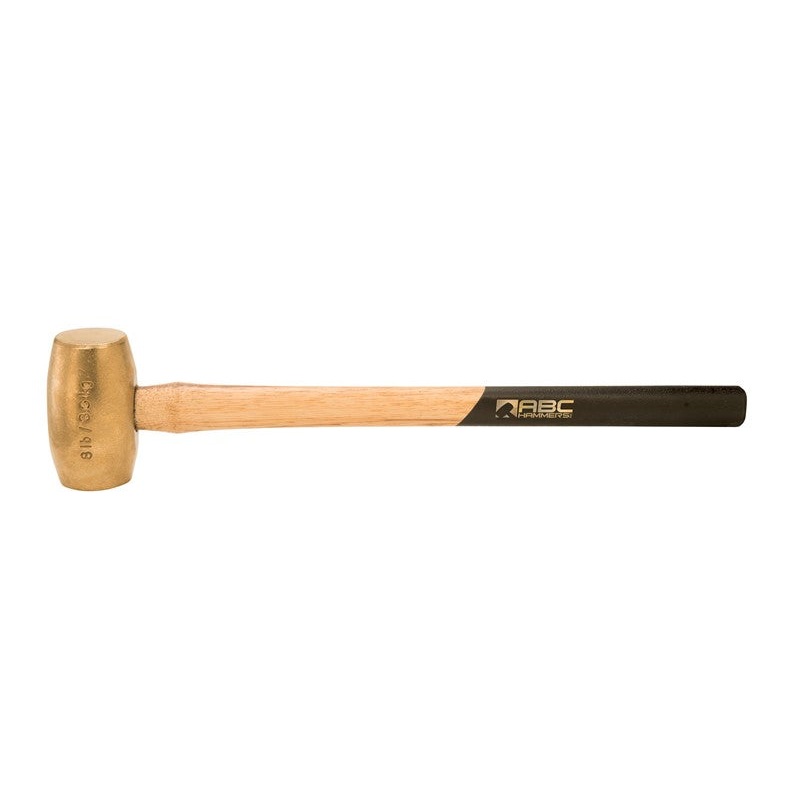ABC Hammers 8 lbs Brass Hammer with 24 in Wood Handle – ABC ABC8BWS
