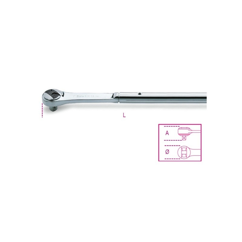 Beta Tools (Article# 929/55) 1 in Reversible Ratchet, 72 Teeth – BT 9290860