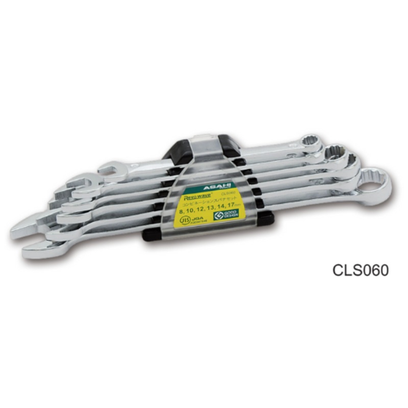 ASAHI REVOWAVE Combination Wrench Set in Plastic Holder, Metric, 6 Piece Set 8-17 – CLS060