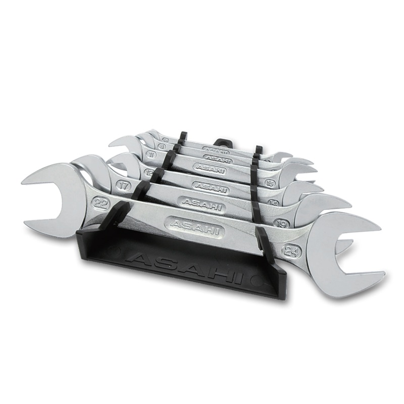 ASAHI REVOWAVE Double Open End Wrench Set, Metric 6 Pieces 5.5-24mm – SLAS6