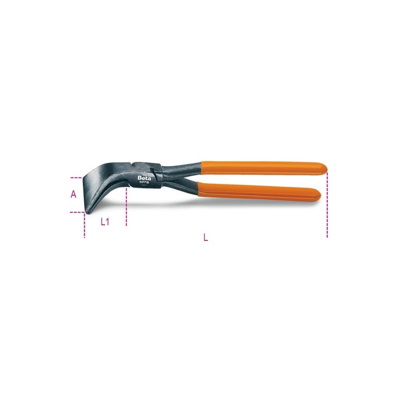 Beta Tools (Article# 1078 280) Curved Blade Tinsmith’s Plier – BT 10780026