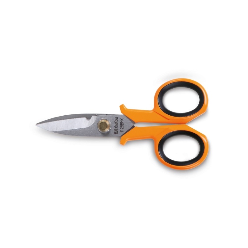 Beta Tools (Article# 1128BMX) Engineer’s Scissor, Straight Blades with Microteeth, 147mm, INOX Stainless Steel – BT 11280051