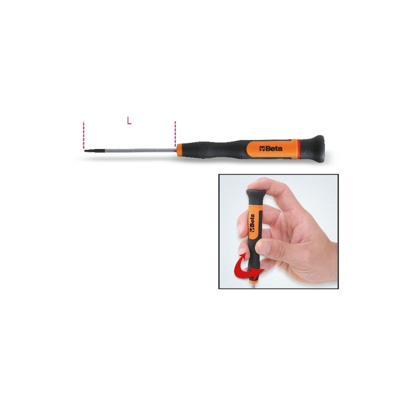 Beta Tools (Article# 1257TX 5) T5 Micro-Screwdriver for Torx Head Screws, OAL 60mm – BT 12570075