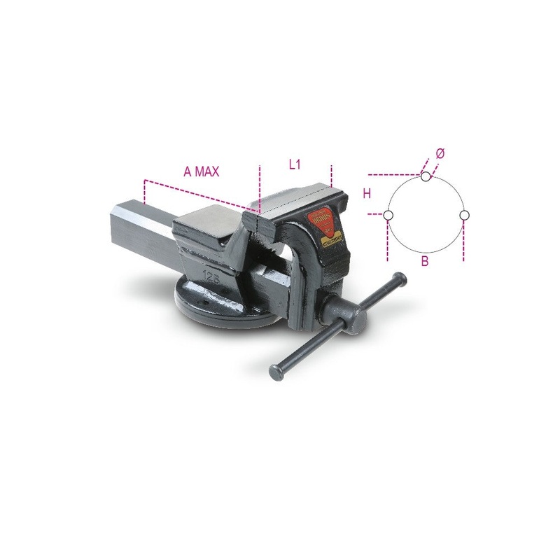 Beta Tools (Article# 1599F 125) Parallel Bench Vices – BT 15990125