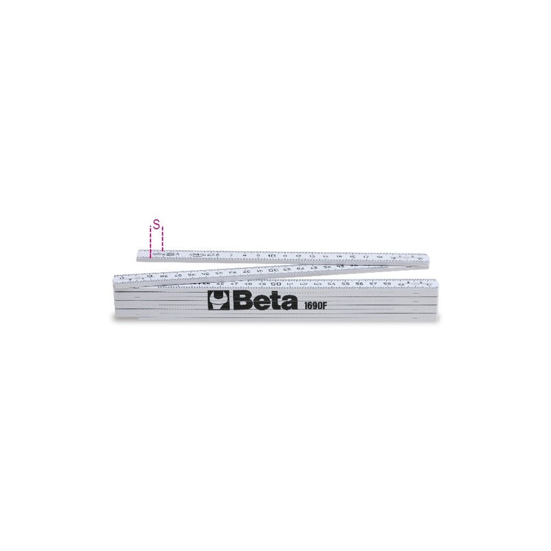 Beta Tools (Article# 1690F/2) Folding Ruler Made of Fiberglass Precision Class III – BT 16900220