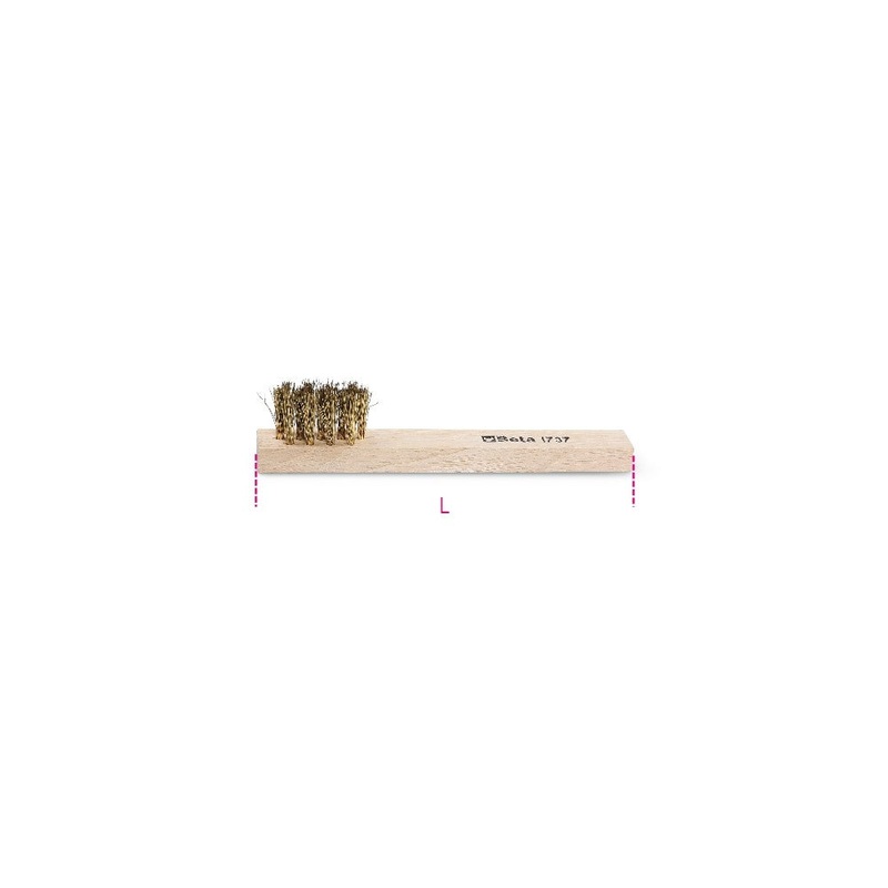 Beta Tools (Article# 1737) Brush with Corrugated Brass Wires – BT 17370001
