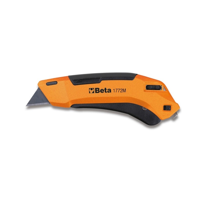 Beta Tools (Article# 1772M) Safety Utility Knife with 3 Retractable Blades – BT 17720040