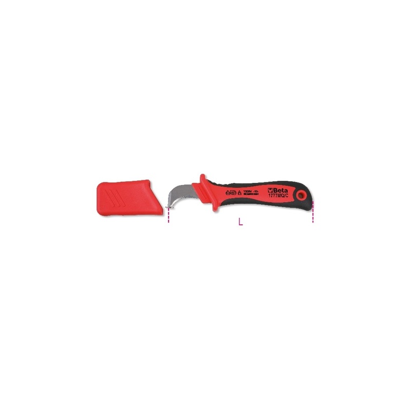 Beta Tools (Article# 1777MQ/C) Cable Stripping Knife, Insulated – BT 17770026