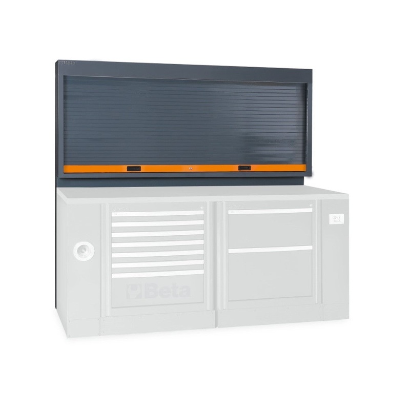 Beta Tools (Article# C55PS-G) Tool Wall System with Shutter for Workstation Combo System – Gray – BT 55000255