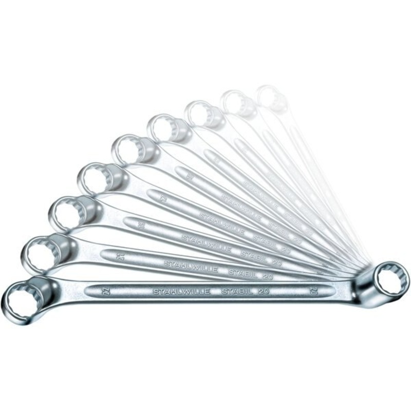 Stahlwille Double ended ring Wrench No.20A/10 10-pcs.- 96414405 Ring Wrench Set