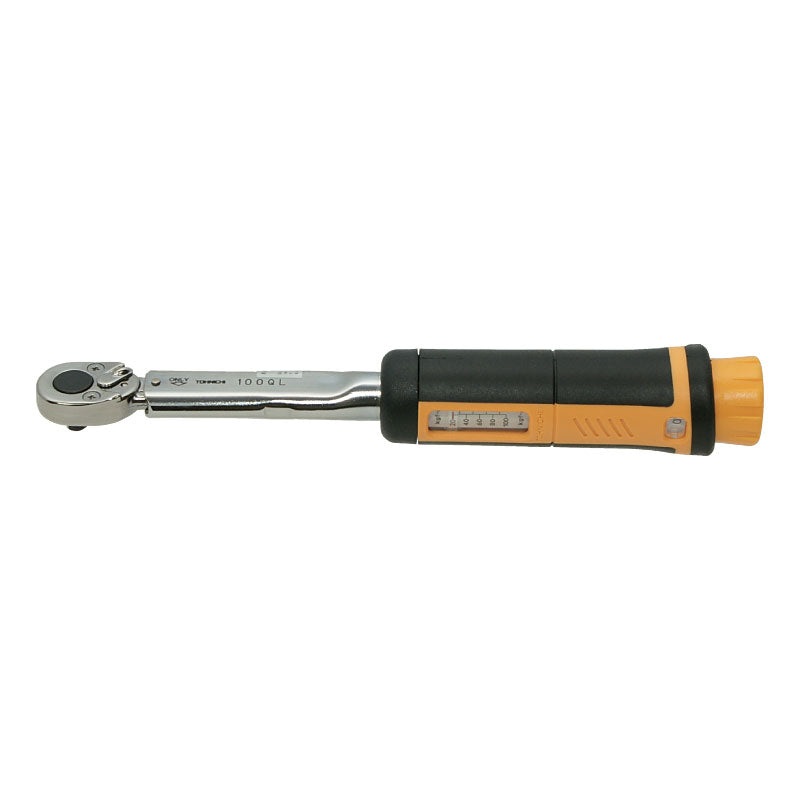 Tohnichi 100QL TORQUE WRENCH Ratchet Head Type Adjustable Torque Wrench, 20-100, 1kgf.cm, 1/4 Square Drive Torque Wrench Head