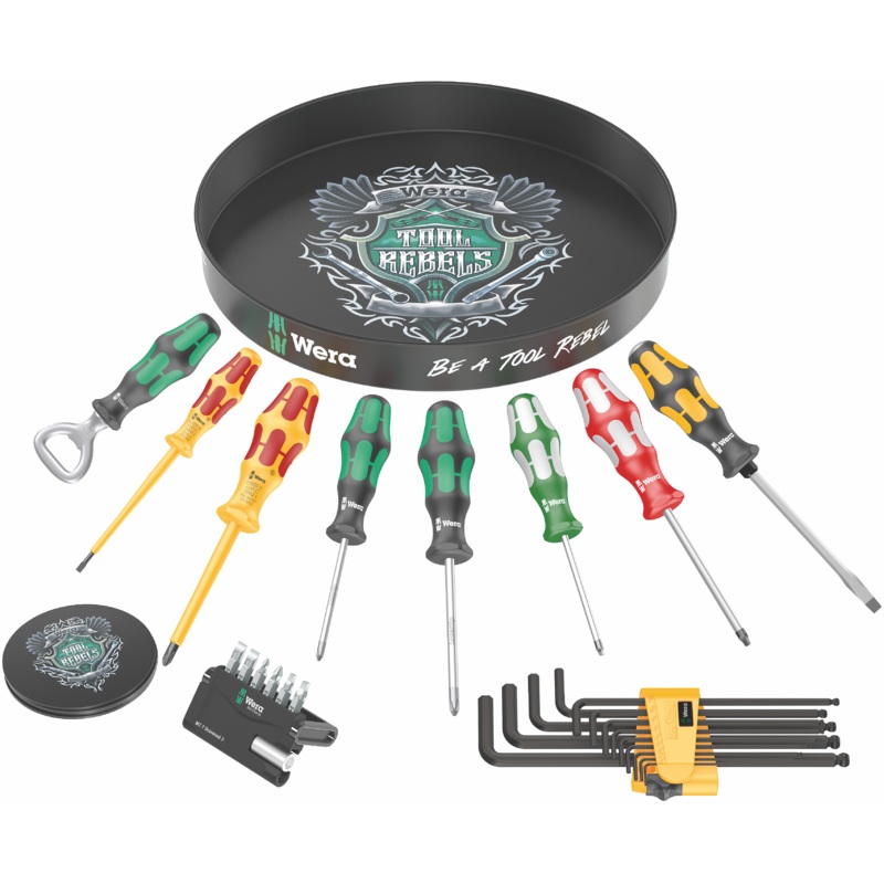 Wera 05300300001 A Round of Screwdrivers Set 2, 33 Pieces