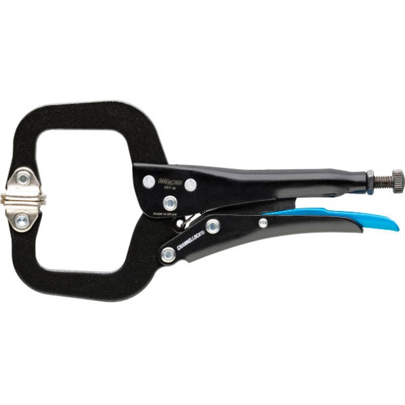 Channellock C-Clamp Locking Plier with Swivel Pads, 6.69 in – CL 107-6