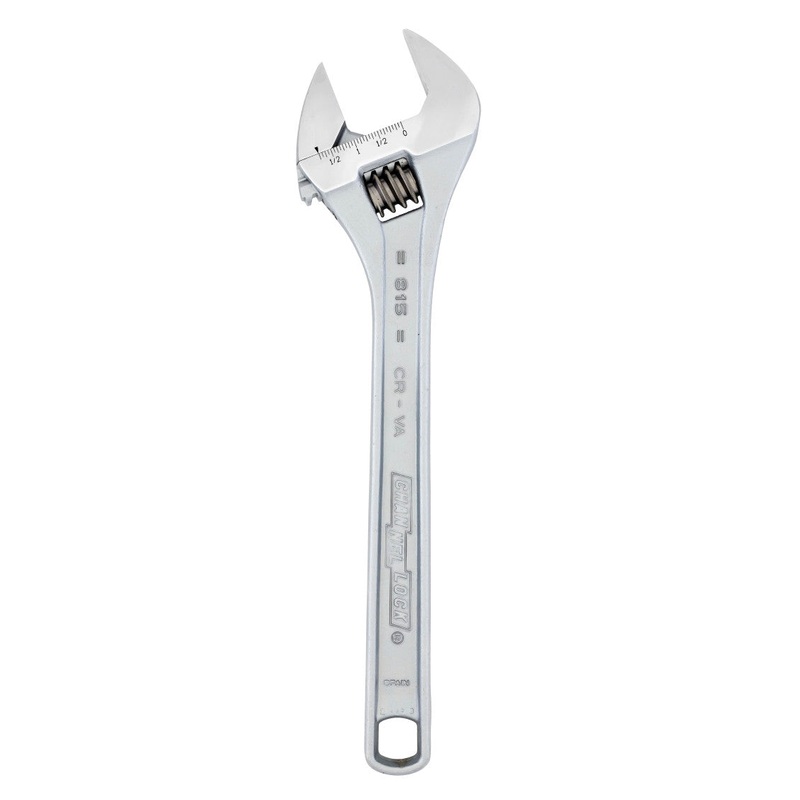Channellock Chrome Adjustable Wrench, 15 in – CL 815 Adjustable Wrench
