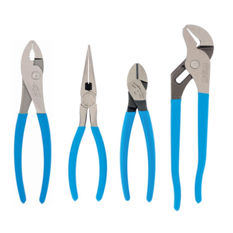 Channellock Set of 4 Pro’s Choice Long Nose Pliers with Side Cutter – CL PC-2